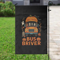 Funny Halloween Bus Driver Garden Flag Horror Slashers Pumpkin School Bus Spooky Season - Wonder Print Shop