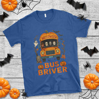 Funny Halloween Bus Driver T Shirt Horror Slashers Pumpkin School Bus Spooky Season - Wonder Print Shop