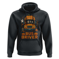Funny Halloween Bus Driver Hoodie Horror Slashers Pumpkin School Bus Spooky Season - Wonder Print Shop