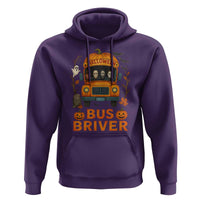 Funny Halloween Bus Driver Hoodie Horror Slashers Pumpkin School Bus Spooky Season - Wonder Print Shop