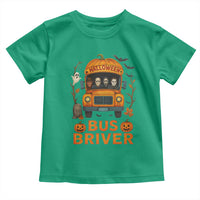 Funny Halloween Bus Driver Toddler T Shirt Horror Slashers Pumpkin School Bus Spooky Season - Wonder Print Shop