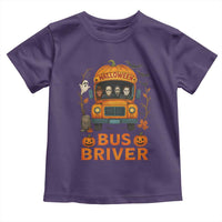 Funny Halloween Bus Driver Toddler T Shirt Horror Slashers Pumpkin School Bus Spooky Season - Wonder Print Shop