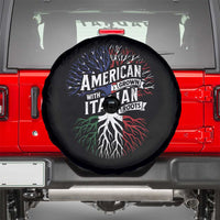 American Grown With Italian Roots Spare Tire Cover Family Tree Italy Flag - Wonder Print Shop