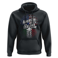 American Grown With Italian Roots Hoodie Family Tree Italy Flag - Wonder Print Shop