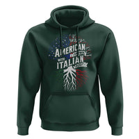American Grown With Italian Roots Hoodie Family Tree Italy Flag - Wonder Print Shop