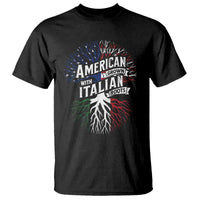 American Grown With Italian Roots T Shirt Family Tree Italy Flag - Wonder Print Shop