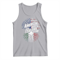 American Grown With Italian Roots Tank Top Family Tree Italy Flag - Wonder Print Shop