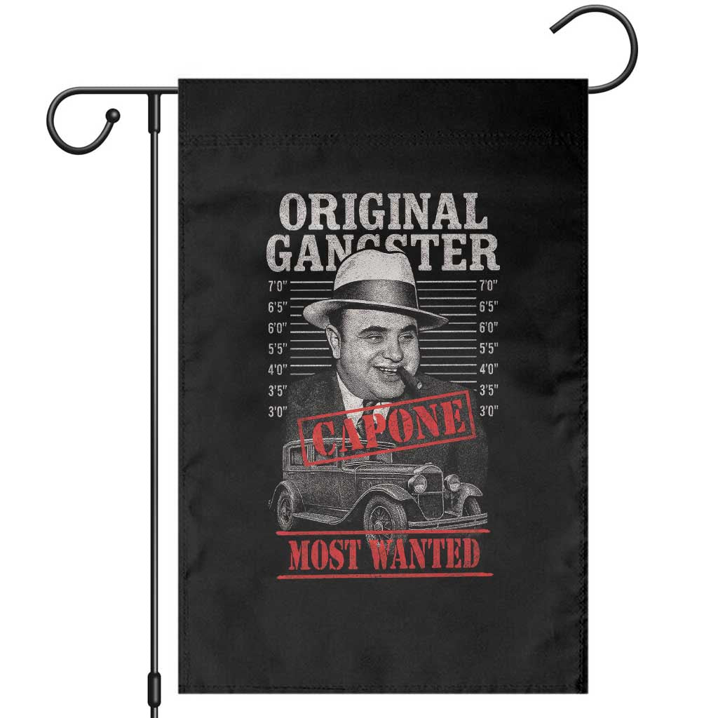 Original Gangster Most Wanted Al Capone Garden Flag Italian American Mafia - Wonder Print Shop