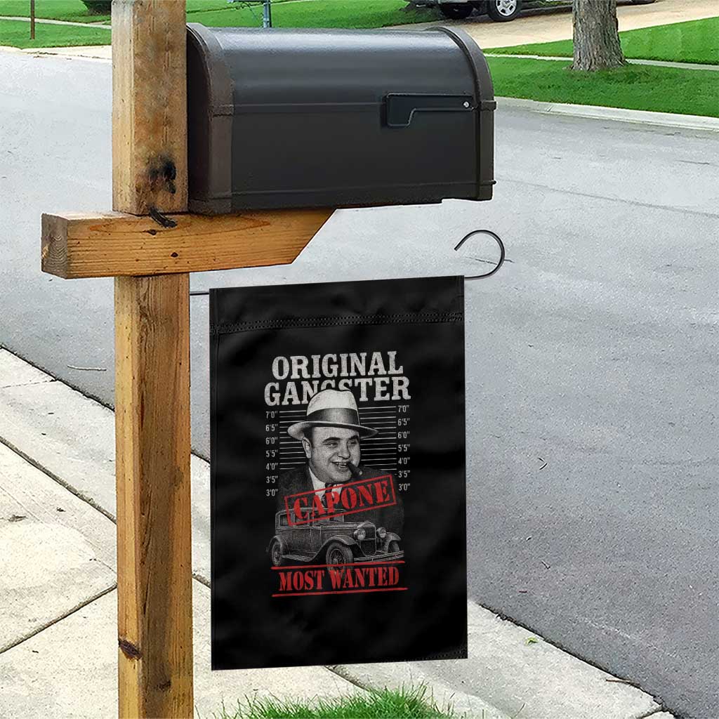 Original Gangster Most Wanted Al Capone Garden Flag Italian American Mafia - Wonder Print Shop