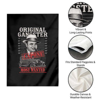 Original Gangster Most Wanted Al Capone Garden Flag Italian American Mafia - Wonder Print Shop