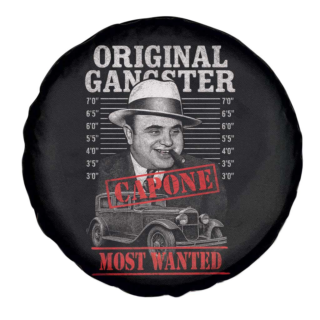 Original Gangster Most Wanted Al Capone Spare Tire Cover Italian American Mafia - Wonder Print Shop