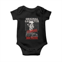 Original Gangster Most Wanted Al Capone Baby Onesie Italian American Mafia - Wonder Print Shop