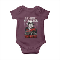 Original Gangster Most Wanted Al Capone Baby Onesie Italian American Mafia - Wonder Print Shop