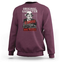 Original Gangster Most Wanted Al Capone Sweatshirt Italian American Mafia - Wonder Print Shop