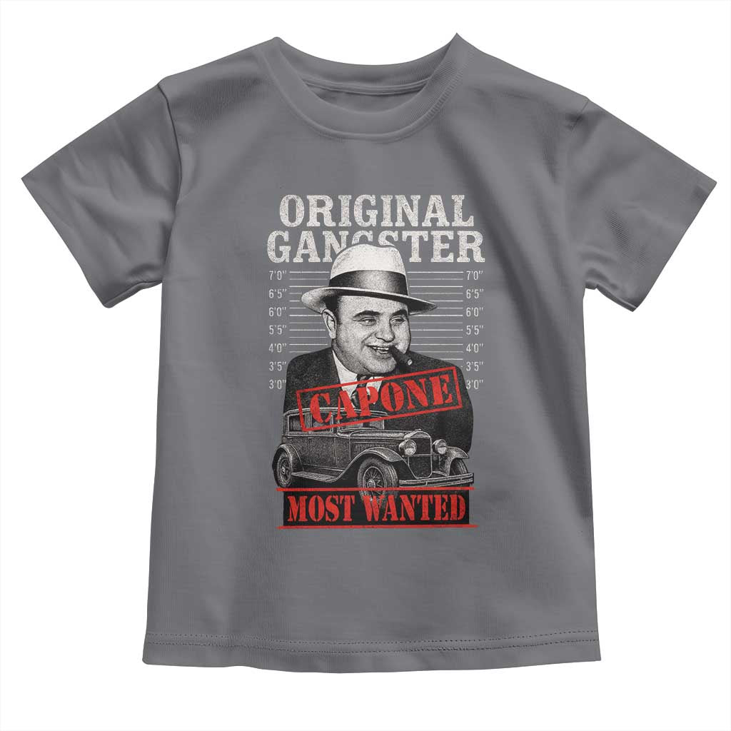Original Gangster Most Wanted Al Capone Toddler T Shirt Italian American Mafia - Wonder Print Shop