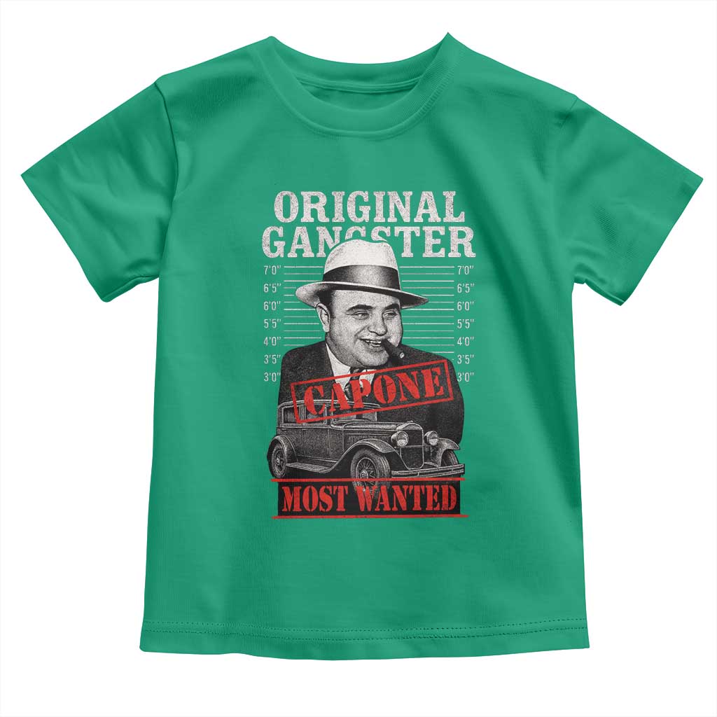 Original Gangster Most Wanted Al Capone Toddler T Shirt Italian American Mafia - Wonder Print Shop