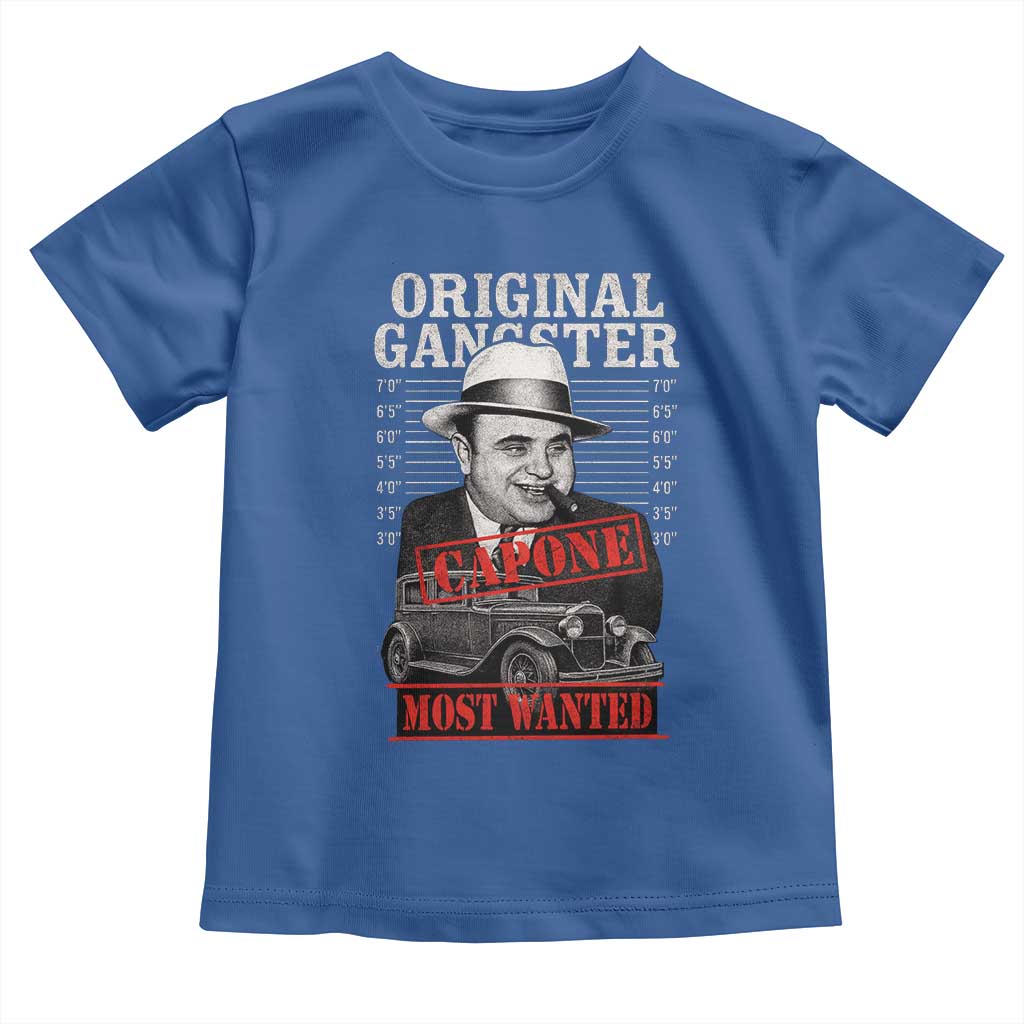 Original Gangster Most Wanted Al Capone Toddler T Shirt Italian American Mafia - Wonder Print Shop