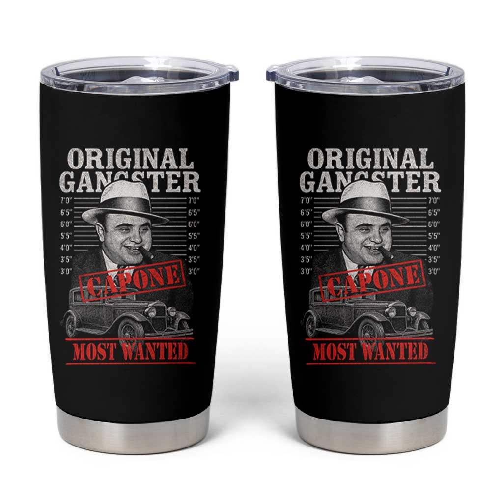 Original Gangster Most Wanted Al Capone Tumbler Cup Italian American Mafia - Wonder Print Shop