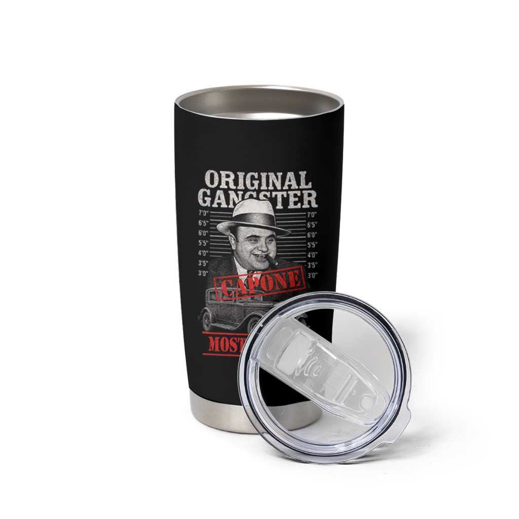 Original Gangster Most Wanted Al Capone Tumbler Cup Italian American Mafia - Wonder Print Shop