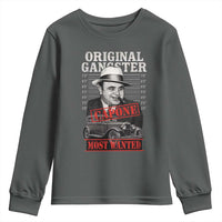 Original Gangster Most Wanted Al Capone Youth Sweatshirt Italian American Mafia - Wonder Print Shop