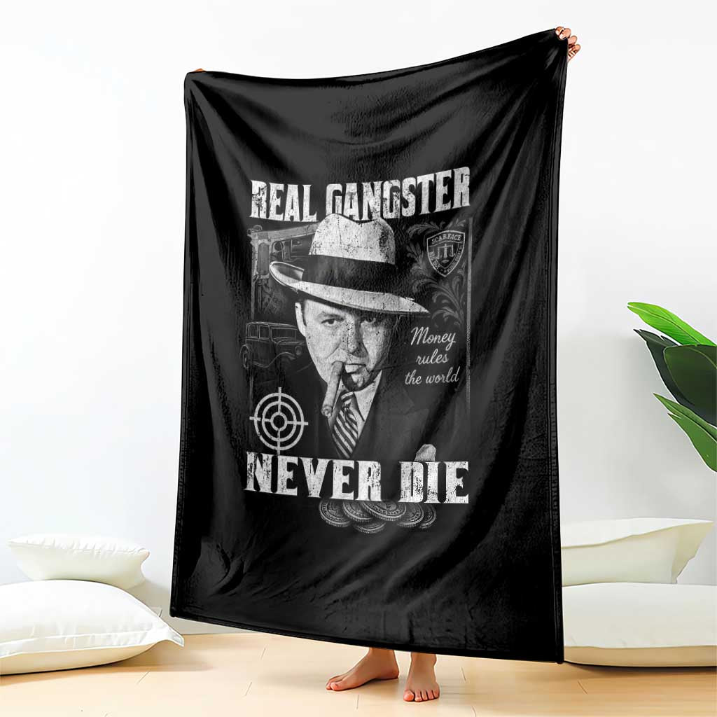 Al Capone Throw Blanket Real Ganster Never Die Italian American Mafia - Wonder Print Shop