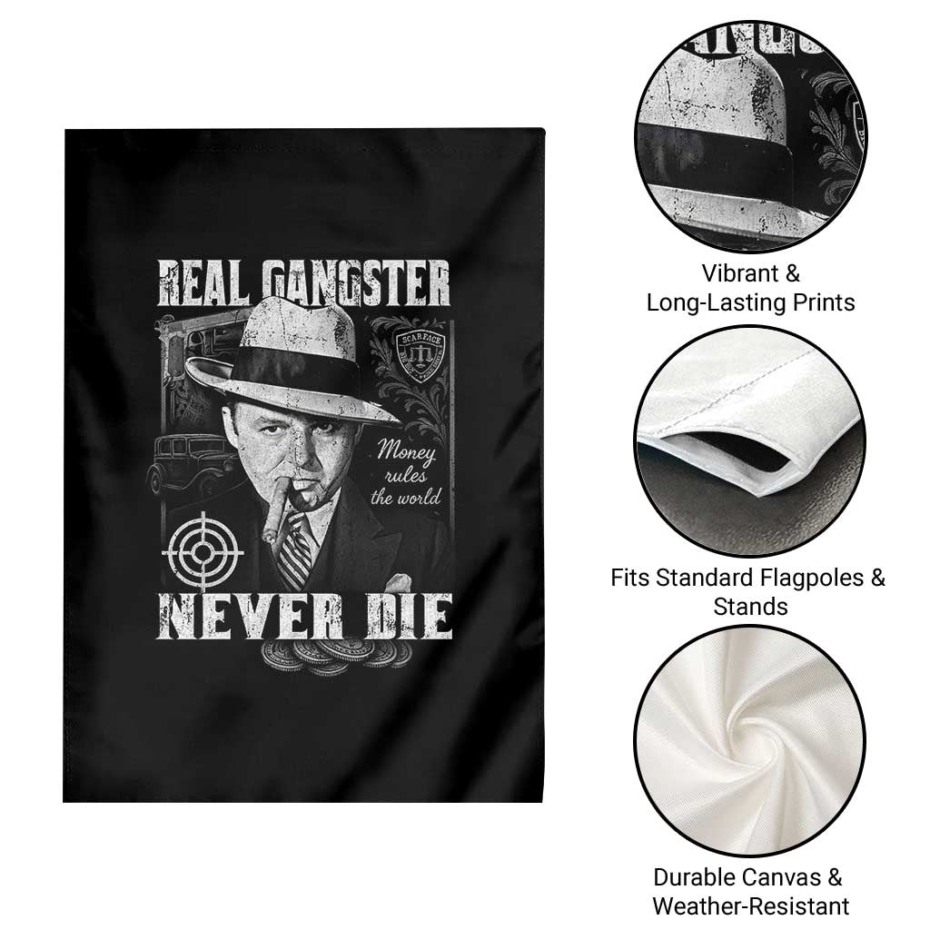 Al Capone Garden Flag Real Ganster Never Die Italian American Mafia - Wonder Print Shop