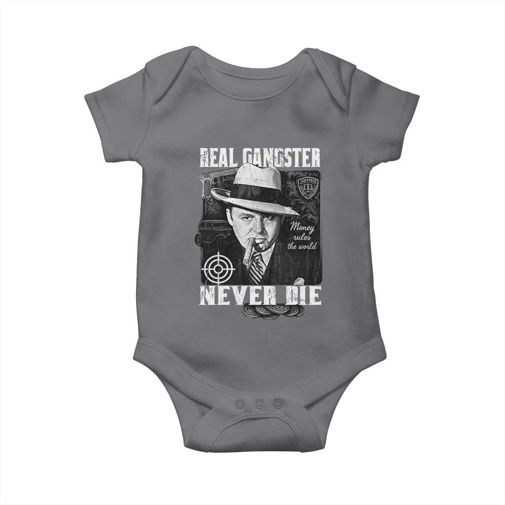 Al Capone Baby Onesie Real Ganster Never Die Italian American Mafia - Wonder Print Shop