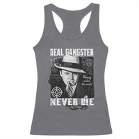Al Capone Racerback Tank Top Real Ganster Never Die Italian American Mafia - Wonder Print Shop
