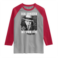 Al Capone Raglan Shirt Real Ganster Never Die Italian American Mafia - Wonder Print Shop