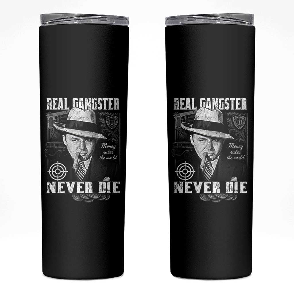 Al Capone Skinny Tumbler Real Ganster Never Die Italian American Mafia - Wonder Print Shop