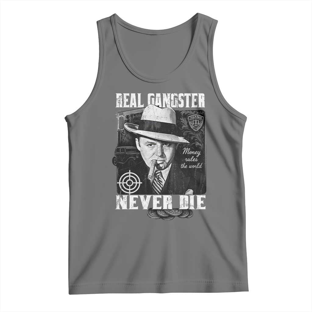 Al Capone Tank Top Real Ganster Never Die Italian American Mafia - Wonder Print Shop