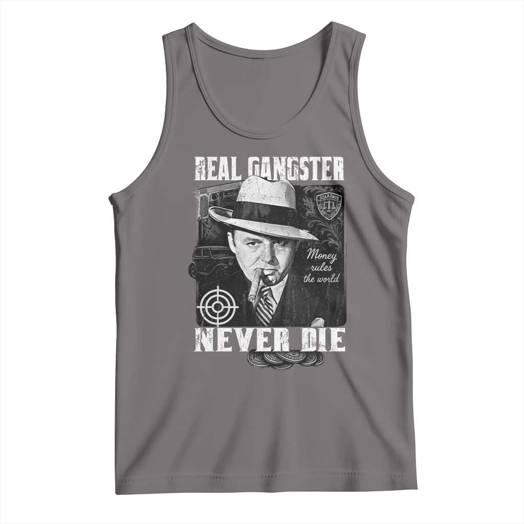 Al Capone Tank Top Real Ganster Never Die Italian American Mafia - Wonder Print Shop