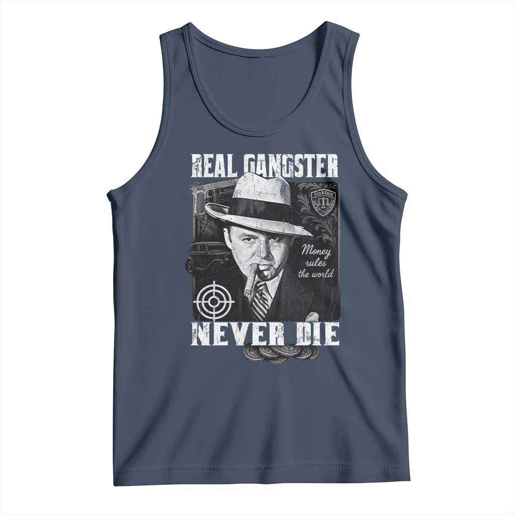 Al Capone Tank Top Real Ganster Never Die Italian American Mafia - Wonder Print Shop