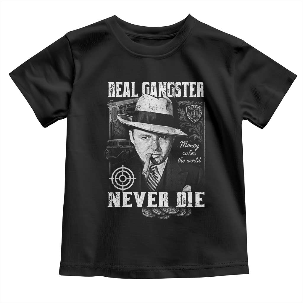 Al Capone Toddler T Shirt Real Ganster Never Die Italian American Mafia - Wonder Print Shop