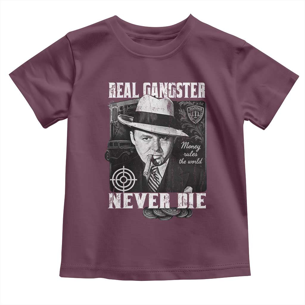 Al Capone Toddler T Shirt Real Ganster Never Die Italian American Mafia - Wonder Print Shop