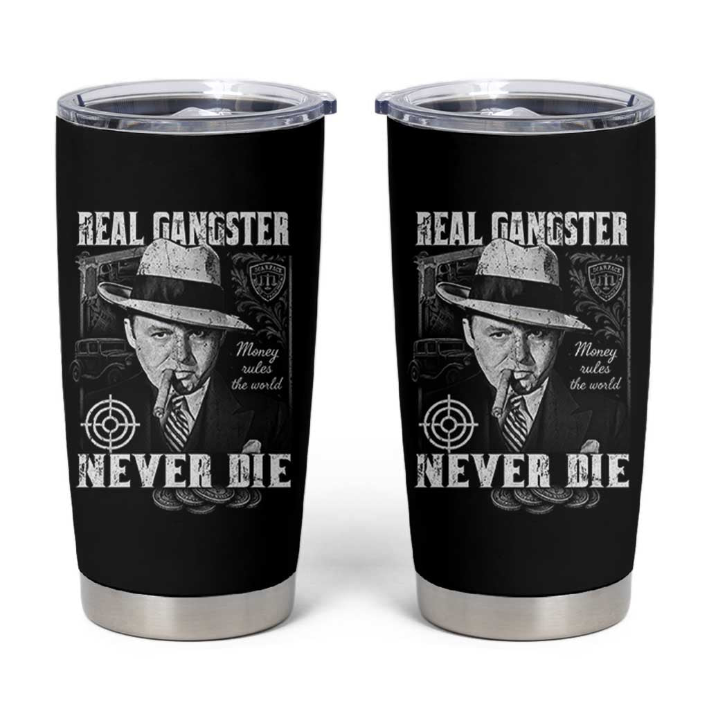 Al Capone Tumbler Cup Real Ganster Never Die Italian American Mafia - Wonder Print Shop