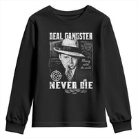 Al Capone Youth Sweatshirt Real Ganster Never Die Italian American Mafia - Wonder Print Shop