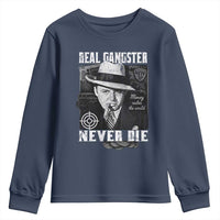 Al Capone Youth Sweatshirt Real Ganster Never Die Italian American Mafia - Wonder Print Shop