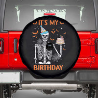 Funny Halloween Birthday Spare Tire Cover Its My Bday Skeleton Cake Party - Wonder Print Shop
