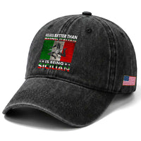 Funny The Only Thing Better Than Being Italian Is Being Sicilian Washed Cotton Baseball Cap Sicily Italy