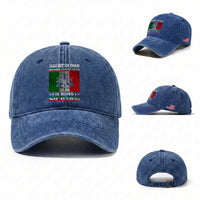 Funny The Only Thing Better Than Being Italian Is Being Sicilian Washed Cotton Baseball Cap Sicily Italy