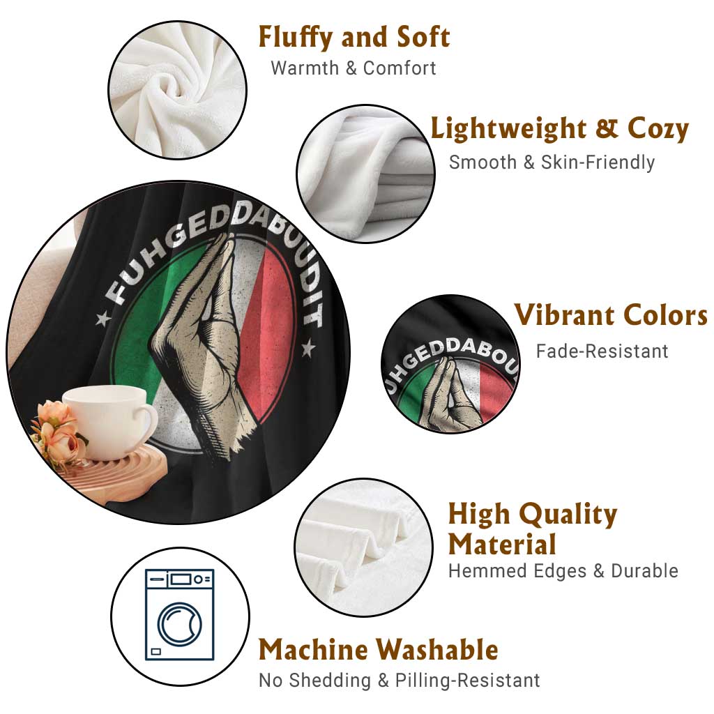 Funny Fuhgeddaboudit Italian Slang Italian Saying Throw Blanket Che Vuoi - Wonder Print Shop