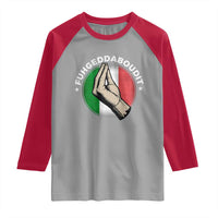 Funny Fuhgeddaboudit Italian Slang Italian Saying Raglan Shirt Che Vuoi - Wonder Print Shop