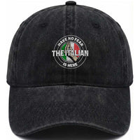Funny Have No Fear The Italian Is Here Washed Cotton Baseball Cap Che Vuoi