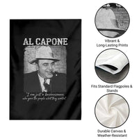 Al Capone Garden Flag I Am Just A Businessman American Gangster Mafia - Wonder Print Shop