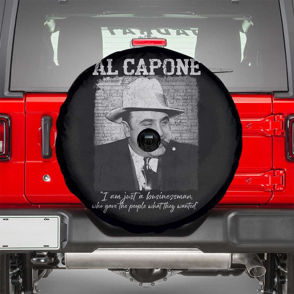 Al Capone Spare Tire Cover I Am Just A Businessman American Gangster Mafia - Wonder Print Shop