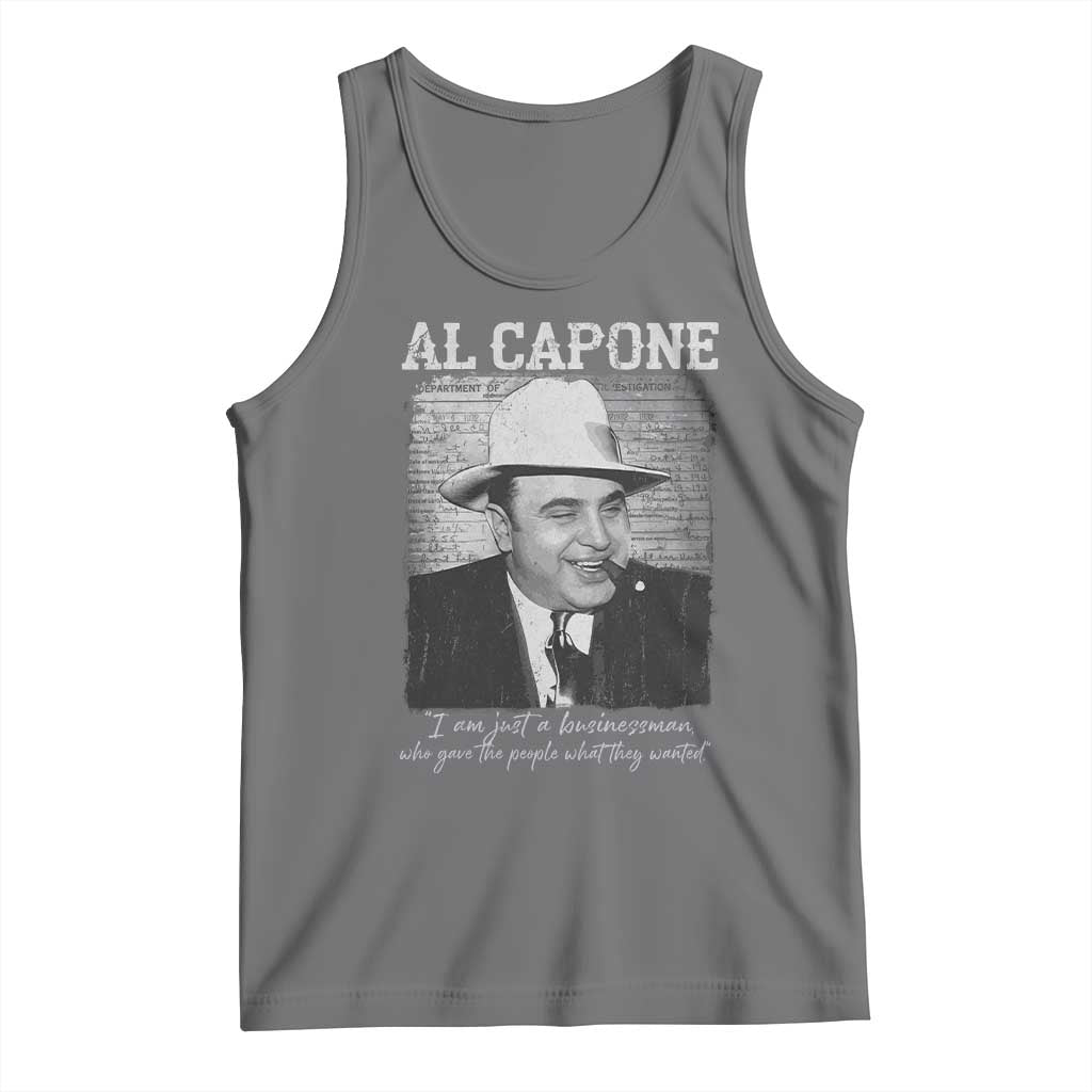 Al Capone Tank Top I Am Just A Businessman American Gangster Mafia - Wonder Print Shop