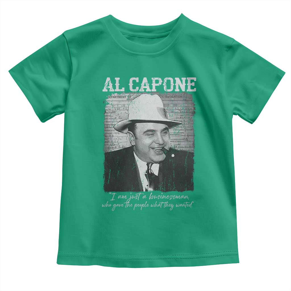 Al Capone Toddler T Shirt I Am Just A Businessman American Gangster Mafia - Wonder Print Shop