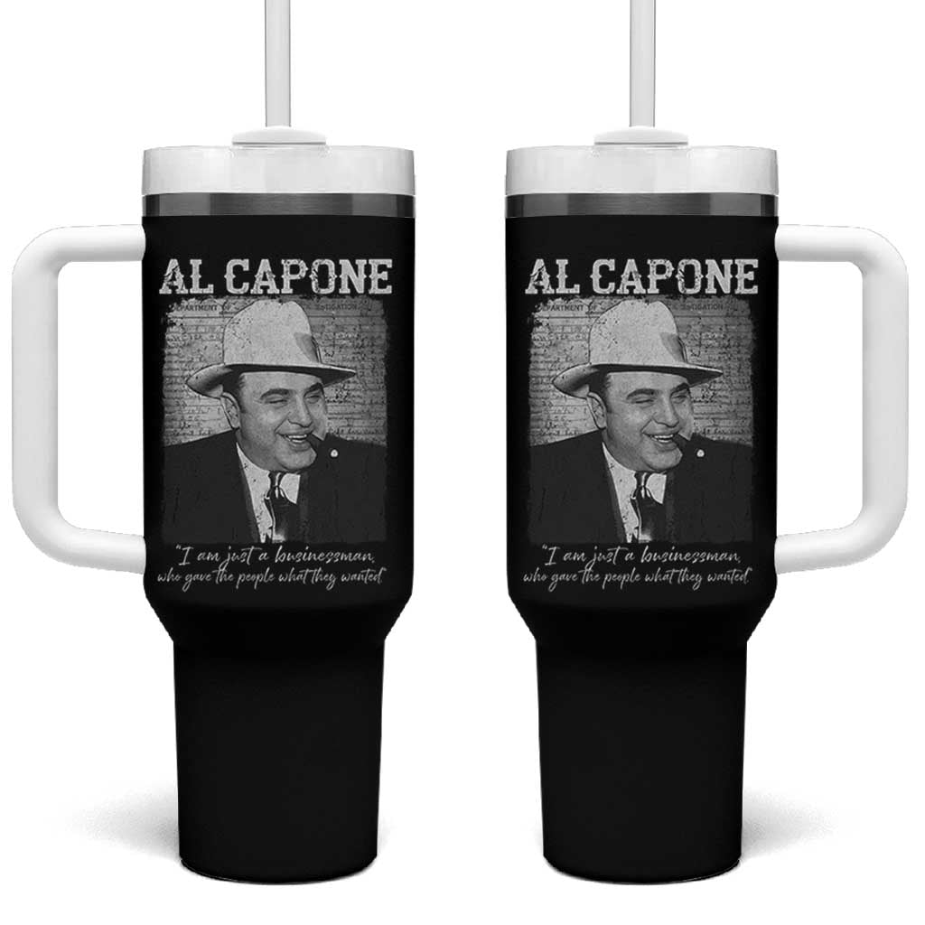 Al Capone Tumbler With Handle I Am Just A Businessman American Gangster Mafia - Wonder Print Shop