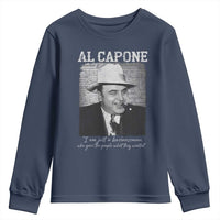 Al Capone Youth Sweatshirt I Am Just A Businessman American Gangster Mafia - Wonder Print Shop